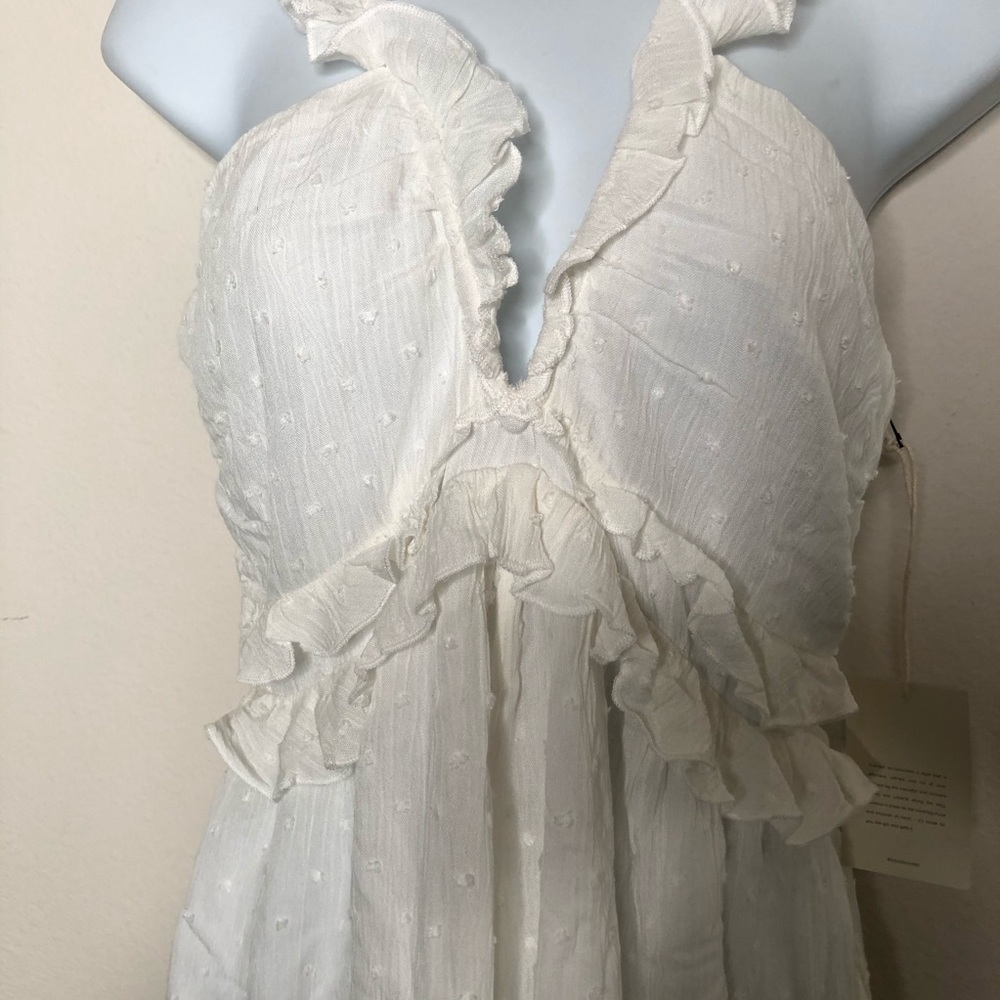 Tularosa Hollis Ruffle Romper in White Small NWT - Picture 5 of 10